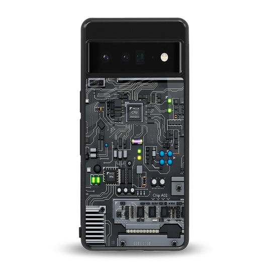 Cybercore back phone cover | glass case for google pixel 6 pro