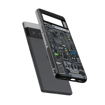 Cybercore sleek google pixel 6 pro cover with tempered glass back and TPU edges