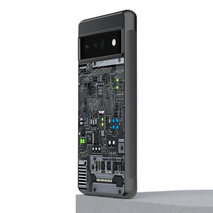 Cybercore stylish phone case for google pixel 6 pro | glossy glass and slim fit