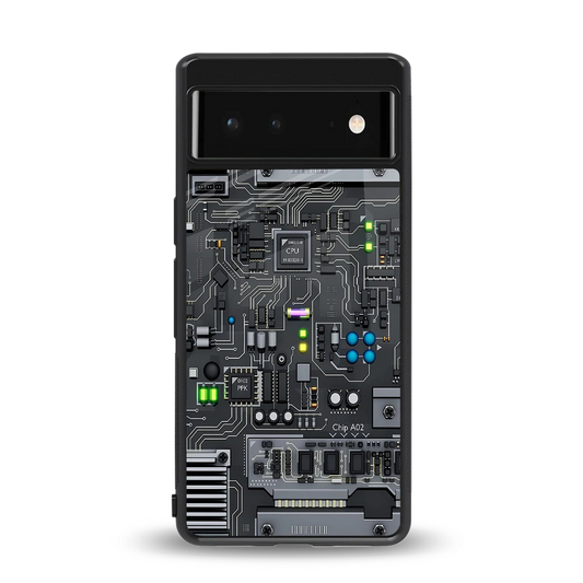 Cybercore back phone cover | glass case for google pixel 6