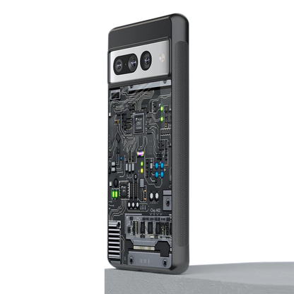 Cybercore stylish phone case for google pixel 7 pro | glossy glass and slim fit