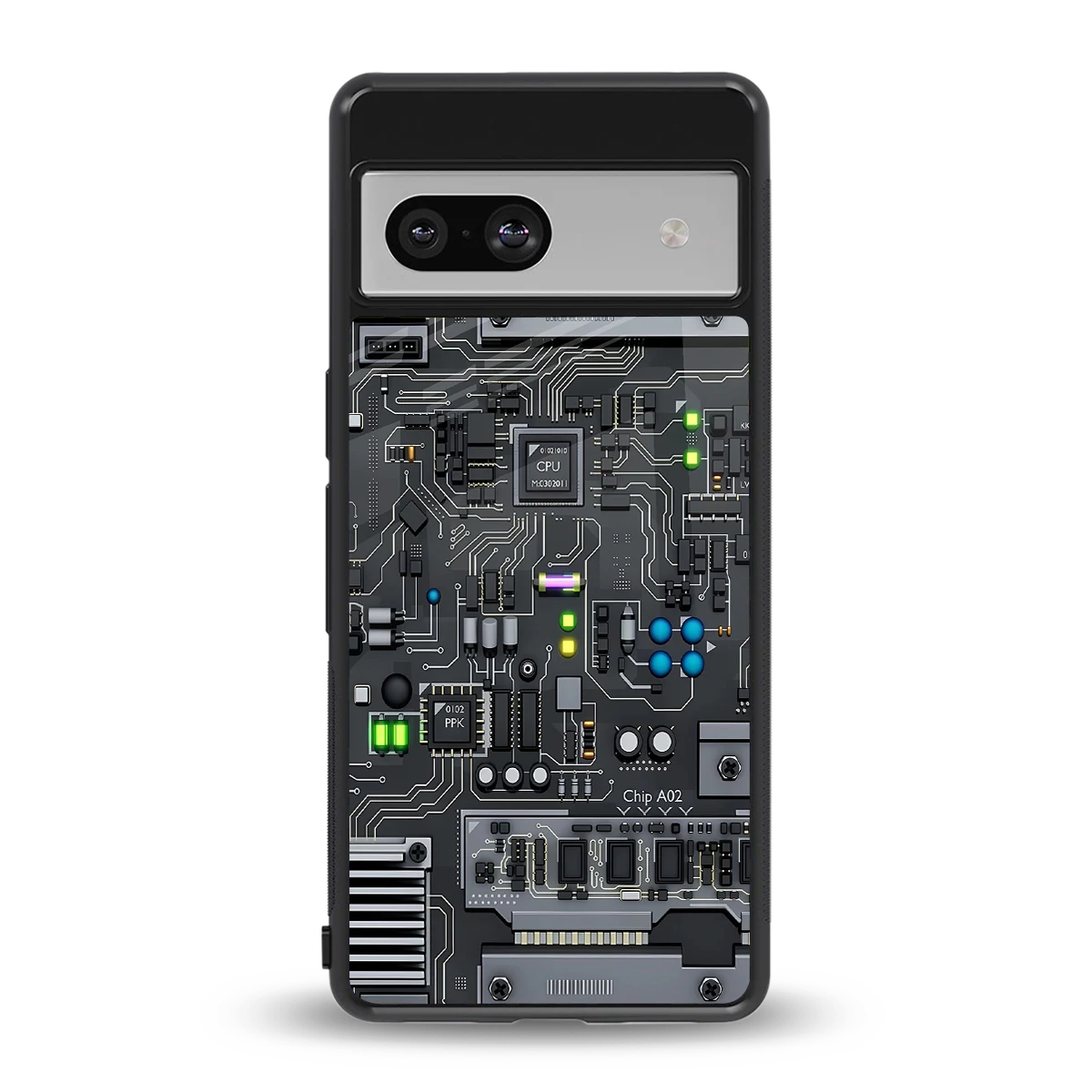 Cybercore back phone cover | glass case for google pixel 7a