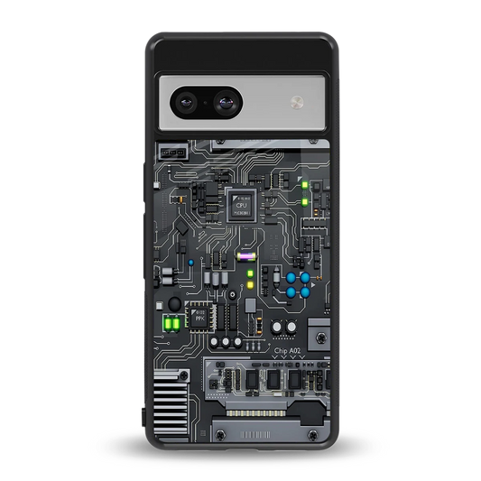 Cybercore back phone cover | glass case for google pixel 7a