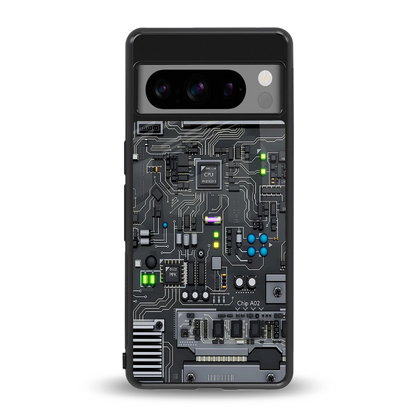 Cybercore back phone cover | glass case for google pixel 8 pro
