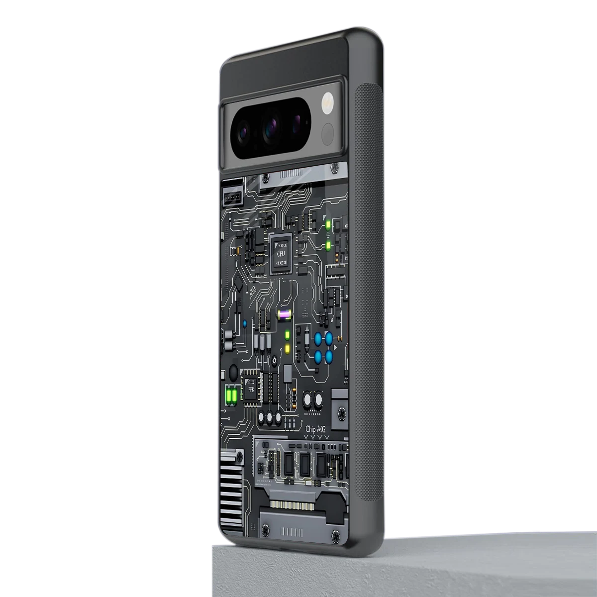 Cybercore stylish phone case for google pixel 8 pro | glossy glass and slim fit