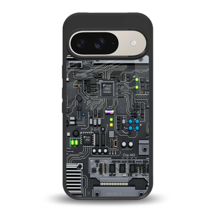 Cybercore back phone cover | glass case for google pixel 9