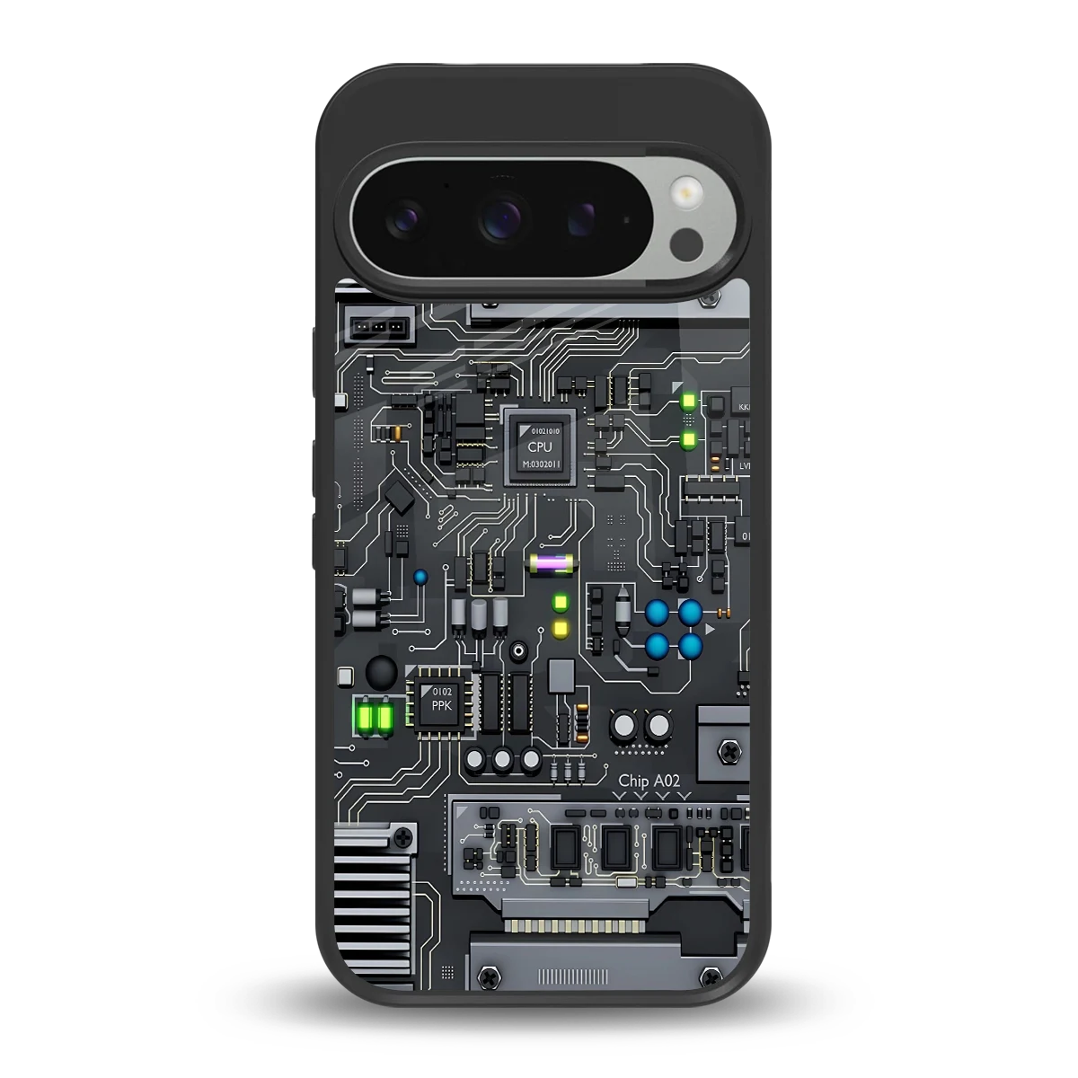 Cybercore back phone cover | glass case for google pixel 9 pro