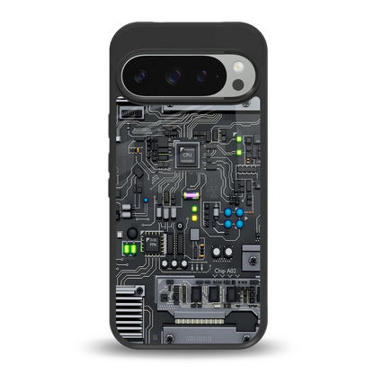 Cybercore back phone cover | glass case for google pixel 9 pro xl