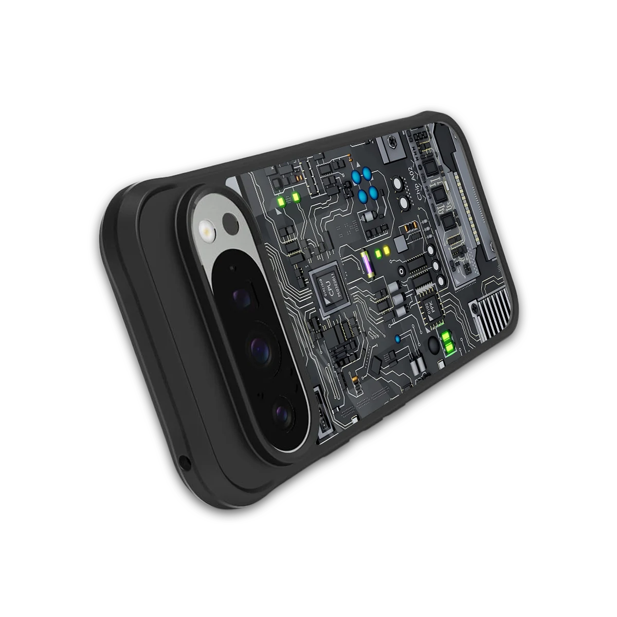 Cybercore stylish phone case for google pixel 9 pro | glossy glass and slim fit