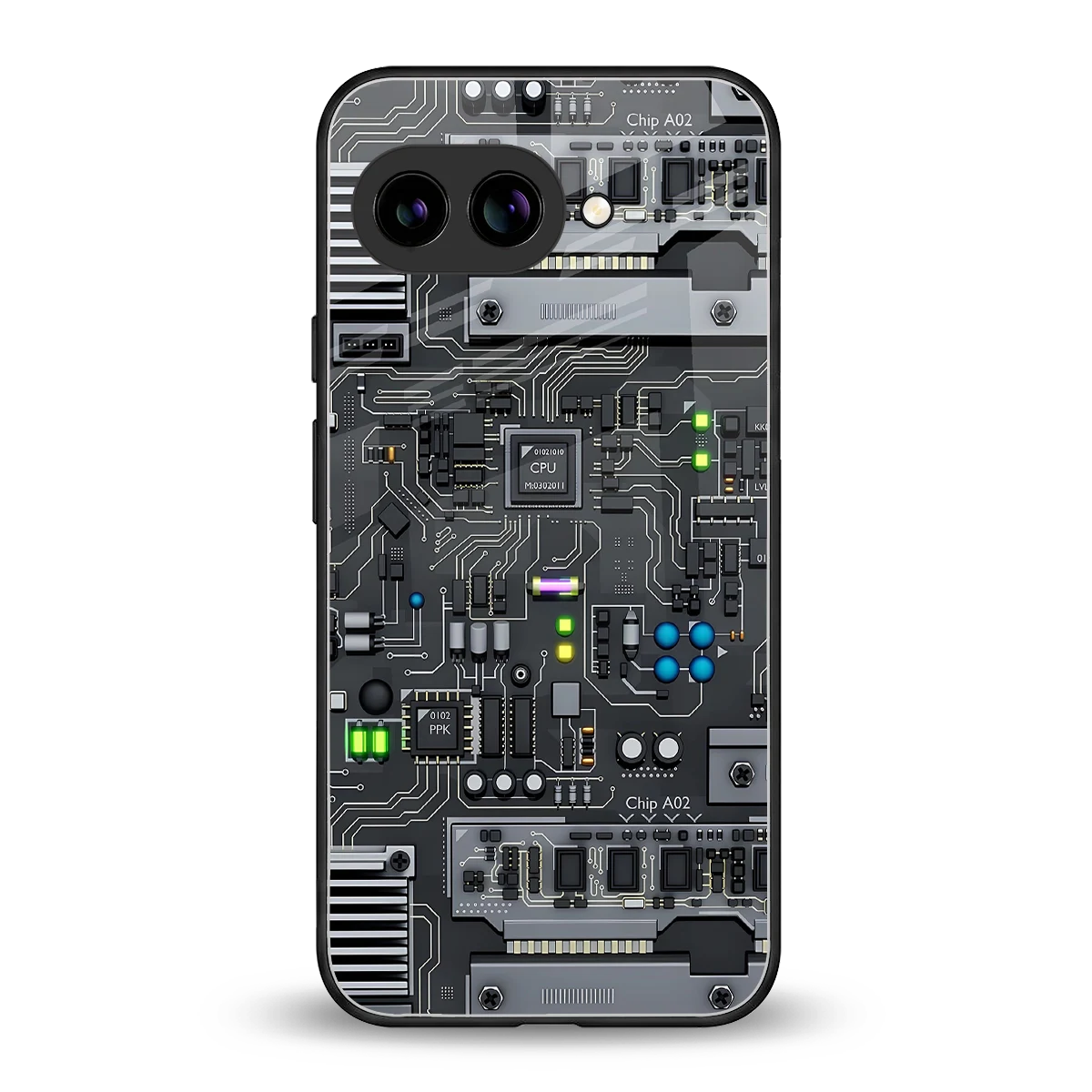 Cybercore back phone cover | glass case for google pixel 10a