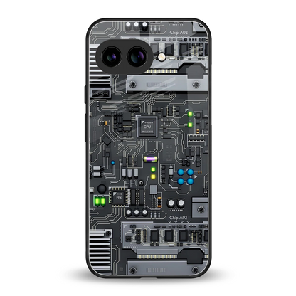 Cybercore back phone cover | glass case for google pixel 10a