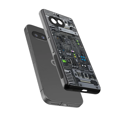 Cybercore sleek google pixel 10a cover with tempered glass back and TPU edges