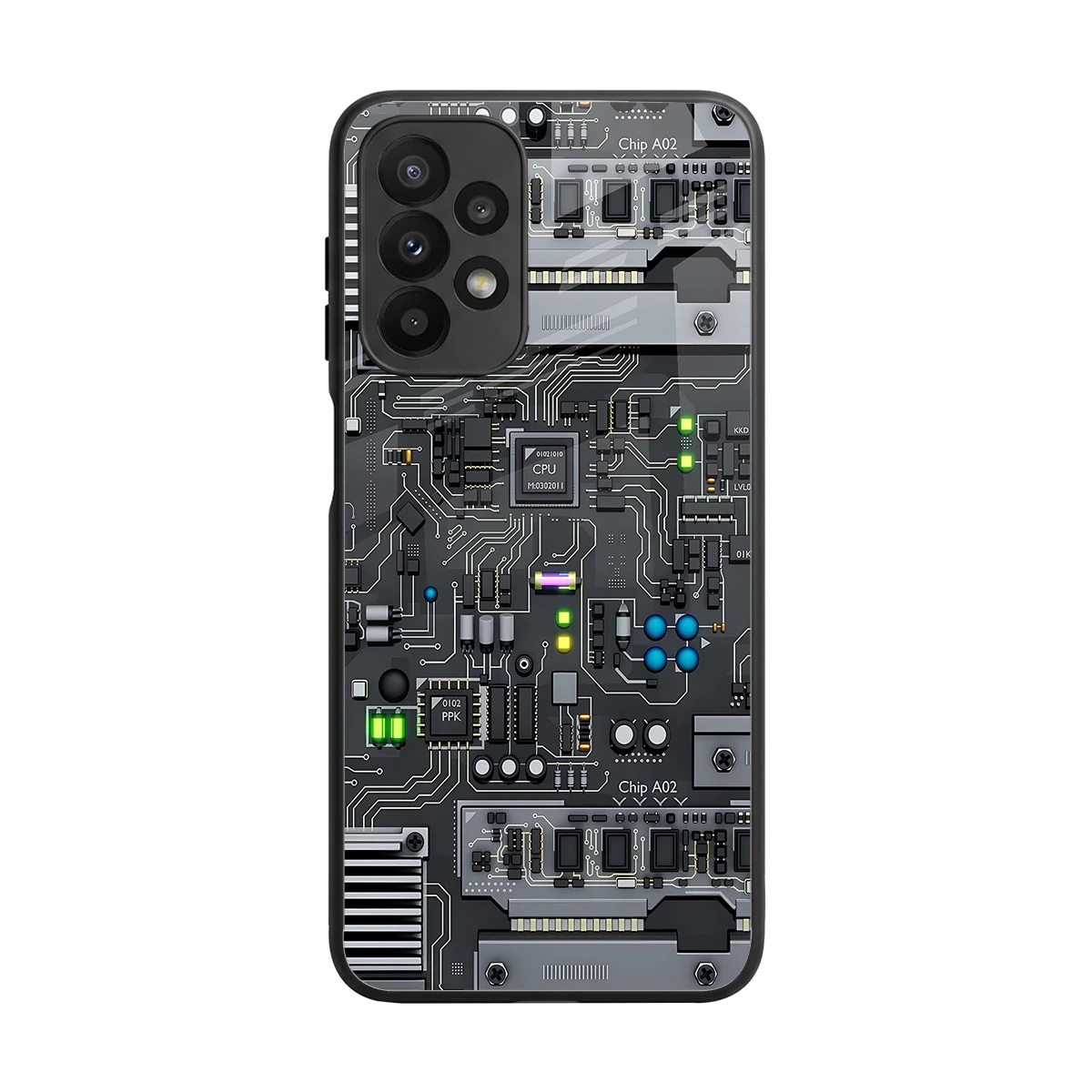 Cybercore back phone cover | glass case for samsung galaxy a23