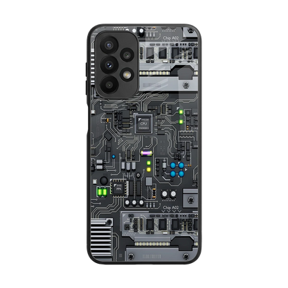 Cybercore back phone cover | glass case for samsung galaxy a23