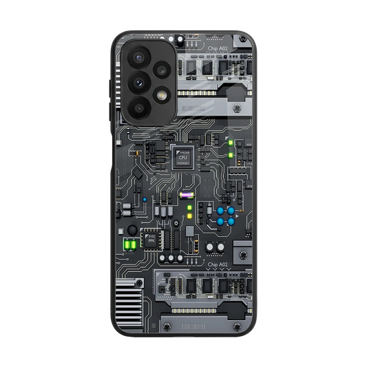 Cybercore back phone cover | glass case for samsung galaxy a23