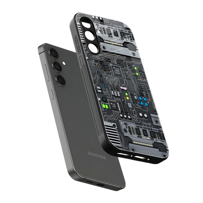 Cybercore sleek samsung galaxy a14 5g cover with tempered glass back and TPU edges