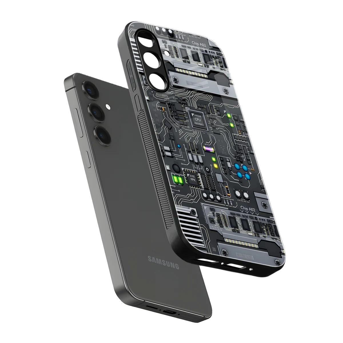 Cybercore sleek samsung galaxy a16 5g cover with tempered glass back and TPU edges