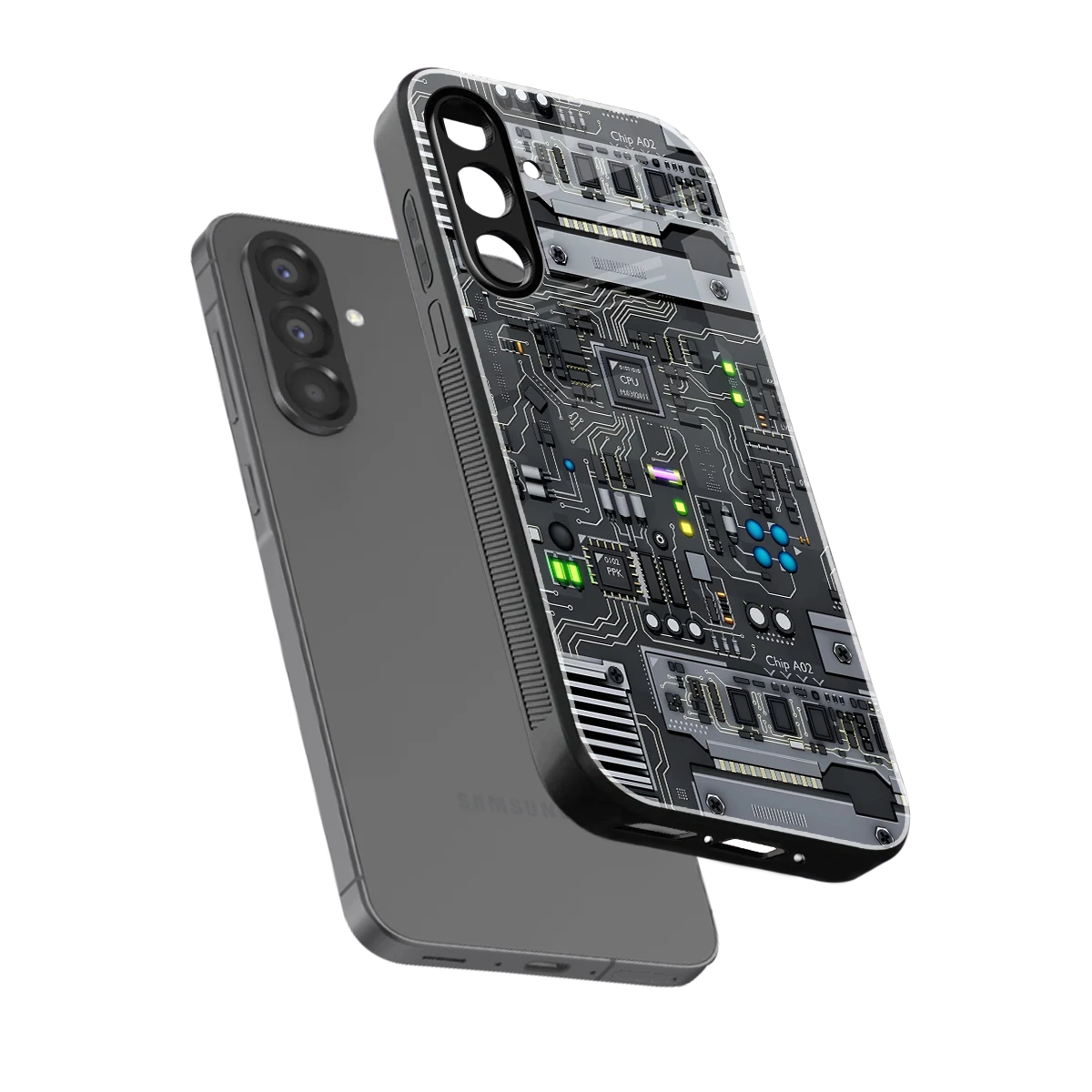 Cybercore sleek samsung galaxy a36 5g cover with tempered glass back and TPU edges