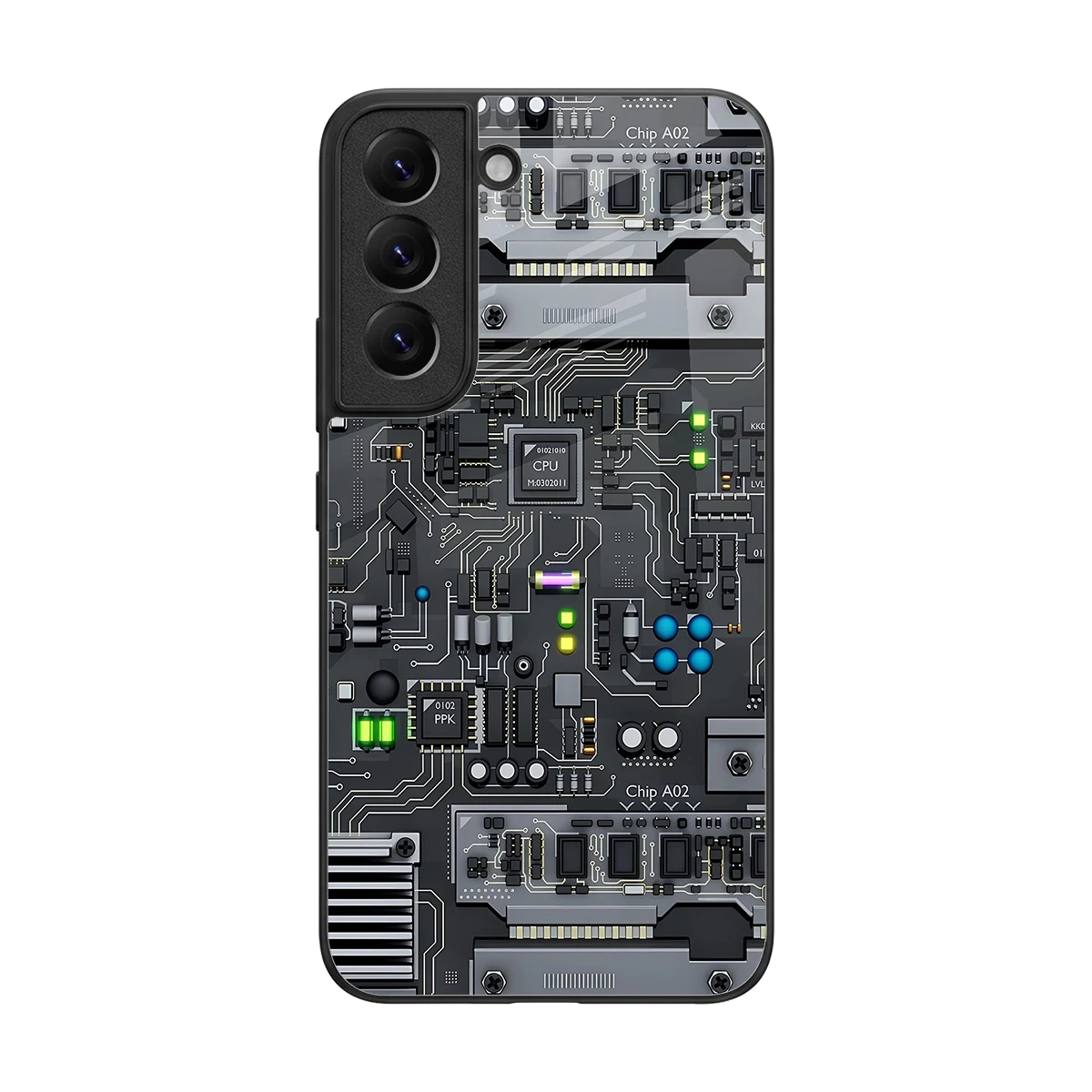 Cybercore back phone cover | glass case for samsung galaxy s22