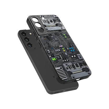 Cybercore sleek samsung galaxy s22 cover with tempered glass back and TPU edges