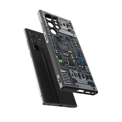 Cybercore sleek samsung galaxy s23 ultra cover with tempered glass back and TPU edges