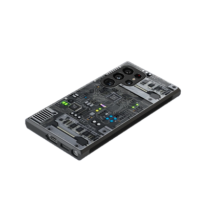 Cybercore stylish phone case for samsung galaxy s23 ultra | glossy glass and slim fit