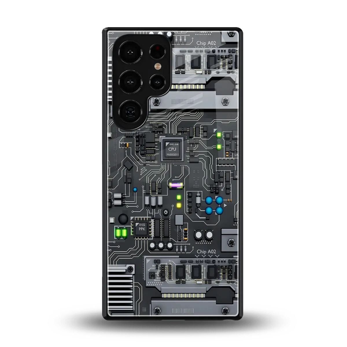 Cybercore back phone cover | glass case for samsung galaxy s25 ultra