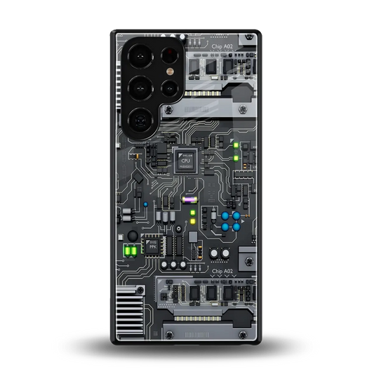 Cybercore back phone cover | glass case for samsung galaxy s25 ultra