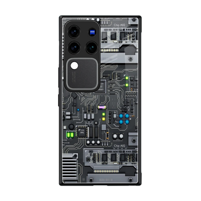 Cybercore back phone cover | glass case forvivo v30 pro