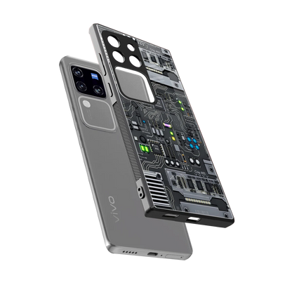 Cybercore sleekvivo v30 pro cover with tempered glass back and TPU edges