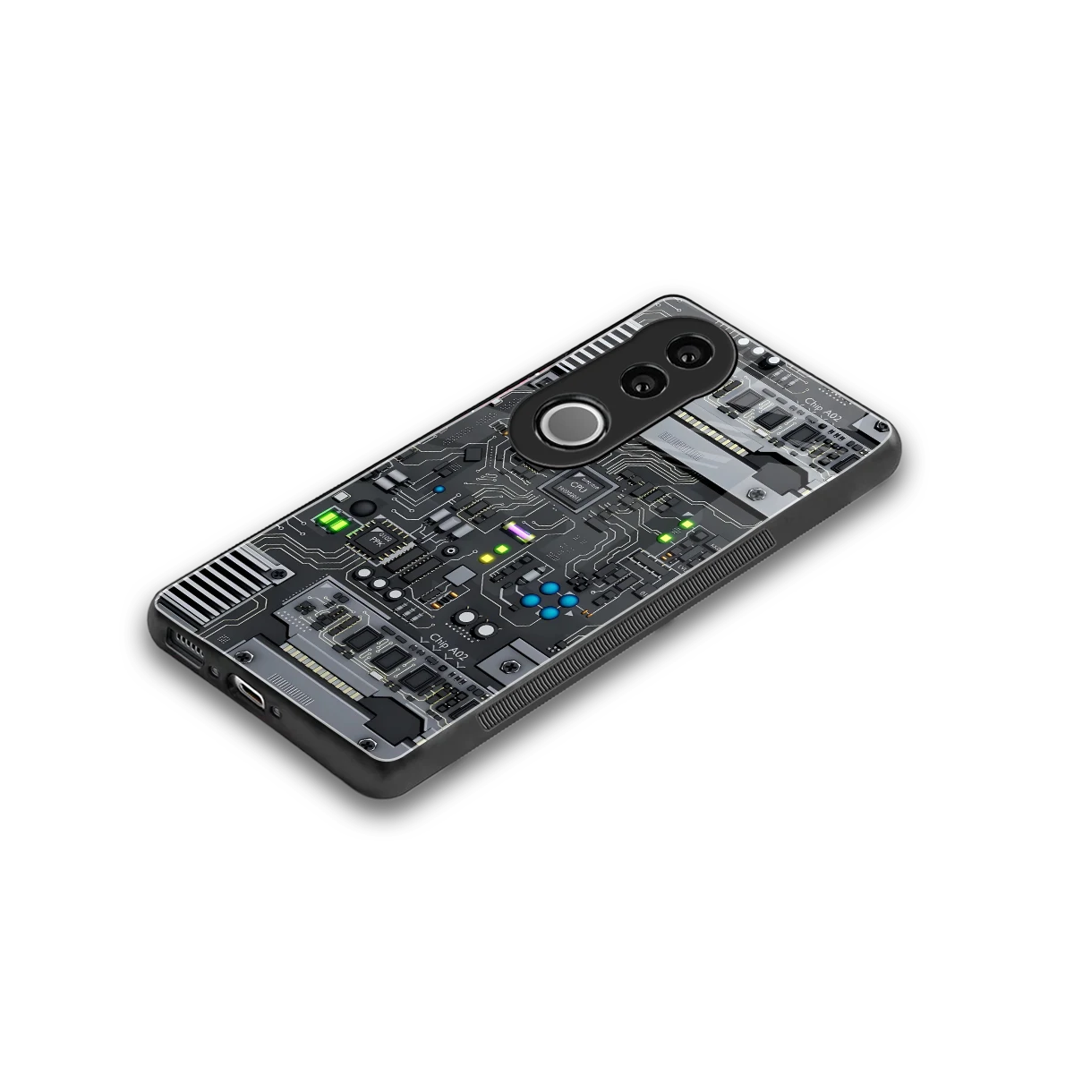 Cybercore stylish phone case for vivo v50 | glossy glass and slim fit