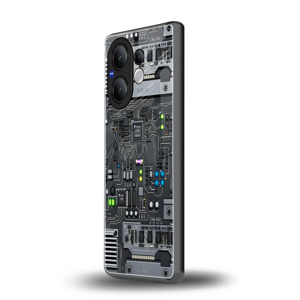 Cybercore vivo v60 mobile cover | shockproof glass phone case