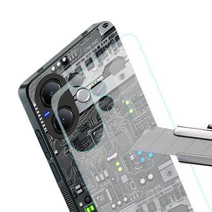 Cybercore stylish phone case for vivo v60 | glossy glass and slim fit