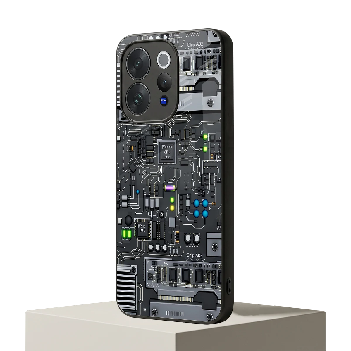 Cybercore vivo v70 elite mobile cover | shockproof glass phone case