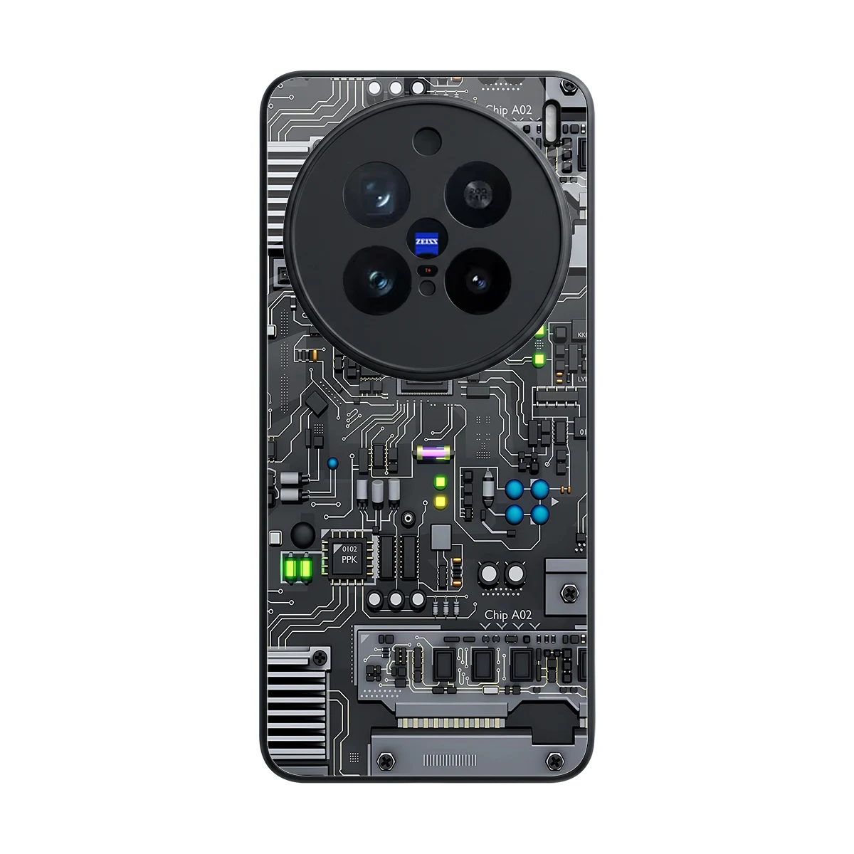Cybercore back phone cover | glass case for vivo x200 pro