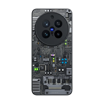 Cybercore back phone cover | glass case for vivo x200 pro