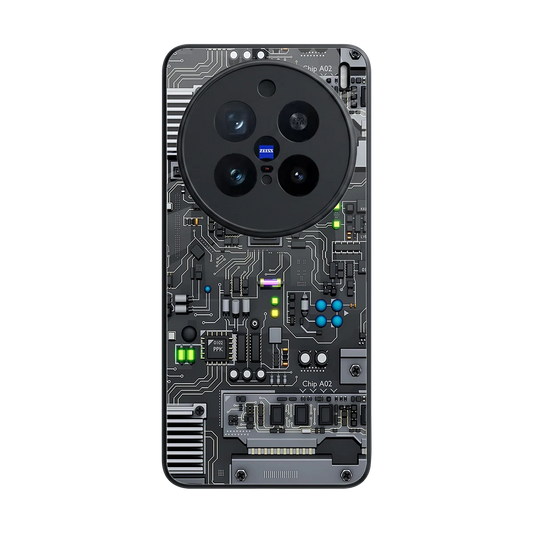 Cybercore back phone cover | glass case for vivo x200 pro