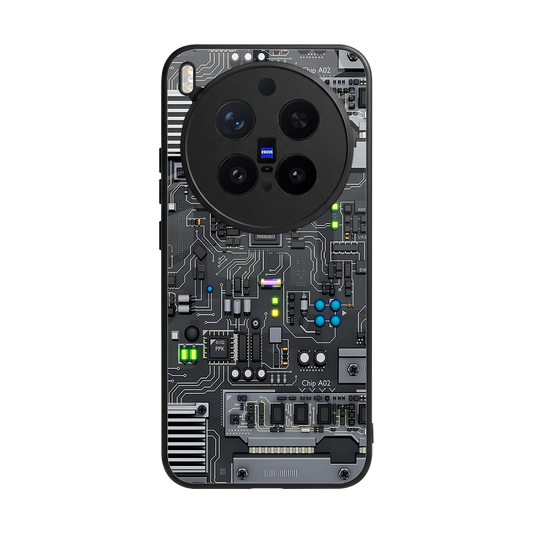 Cybercore back phone cover | glass case for vivo x300 pro