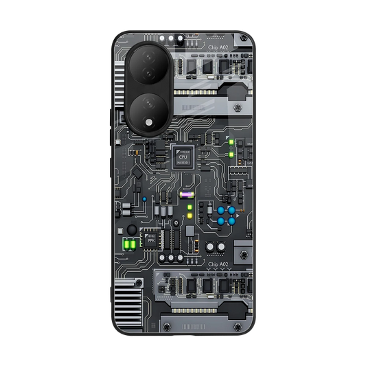 Cybercore back phone cover | glass case for Vivo-y100