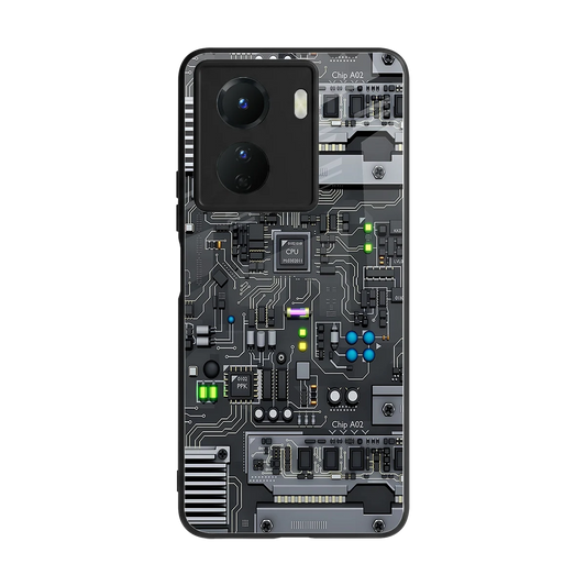 Cybercore back phone cover | glass case for vivo y16