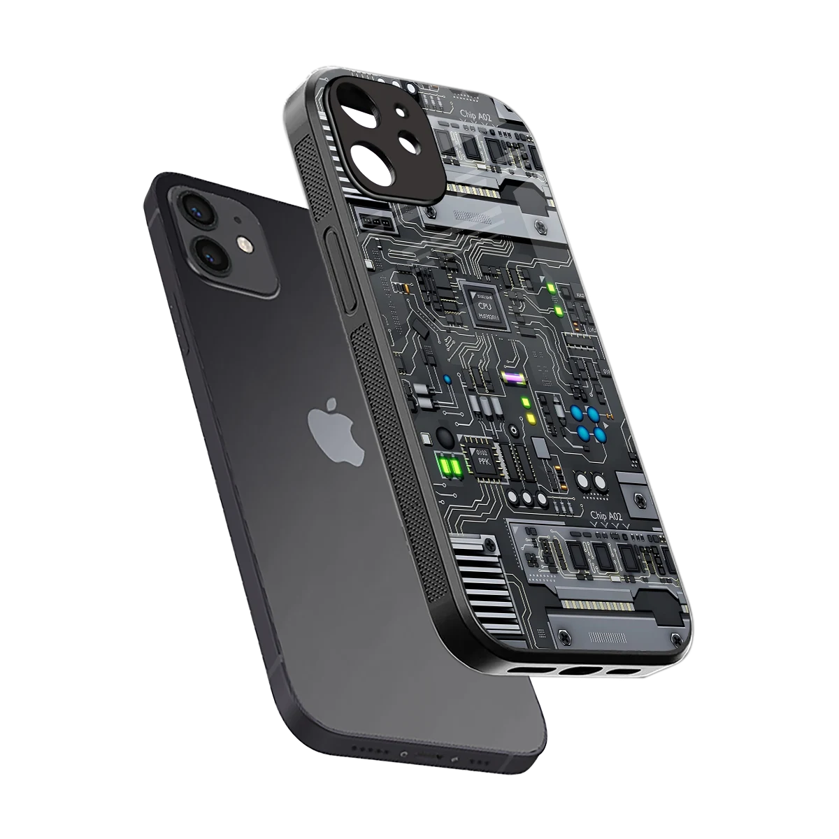 Cybercore sleek iphone 11 cover with tempered glass back and TPU edges