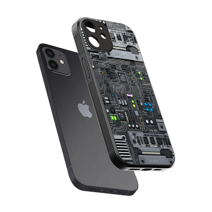 Cybercore sleek iphone 11 cover with tempered glass back and TPU edges