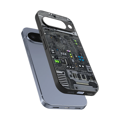 Cybercore sleek google pixel 10 cover with tempered glass back and TPU edges