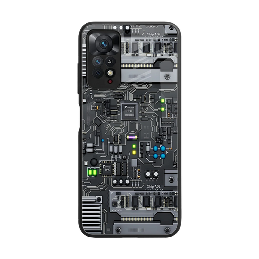 Cybercore back phone cover | glass case for redmi note 11 pro