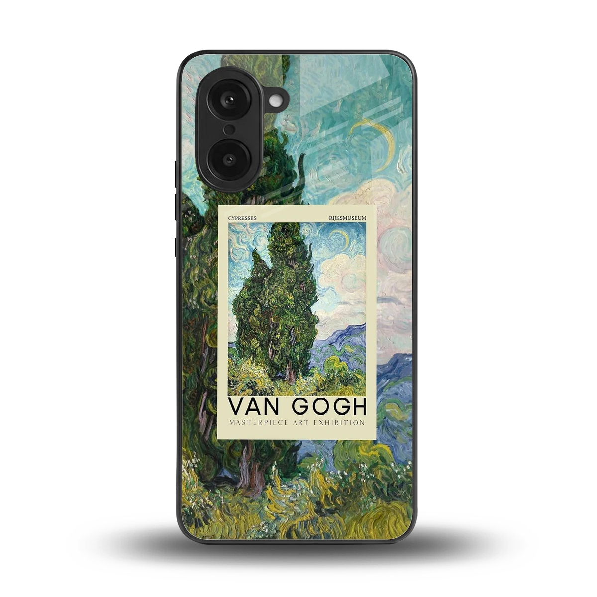 Cypresses back phone cover | glass case for oneplus nord ce5 5g