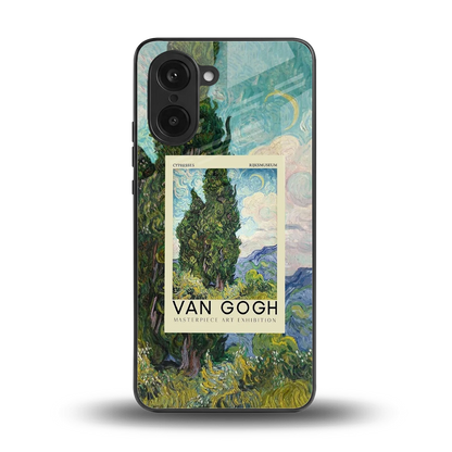 Cypresses back phone cover | glass case for oneplus nord ce5 5g