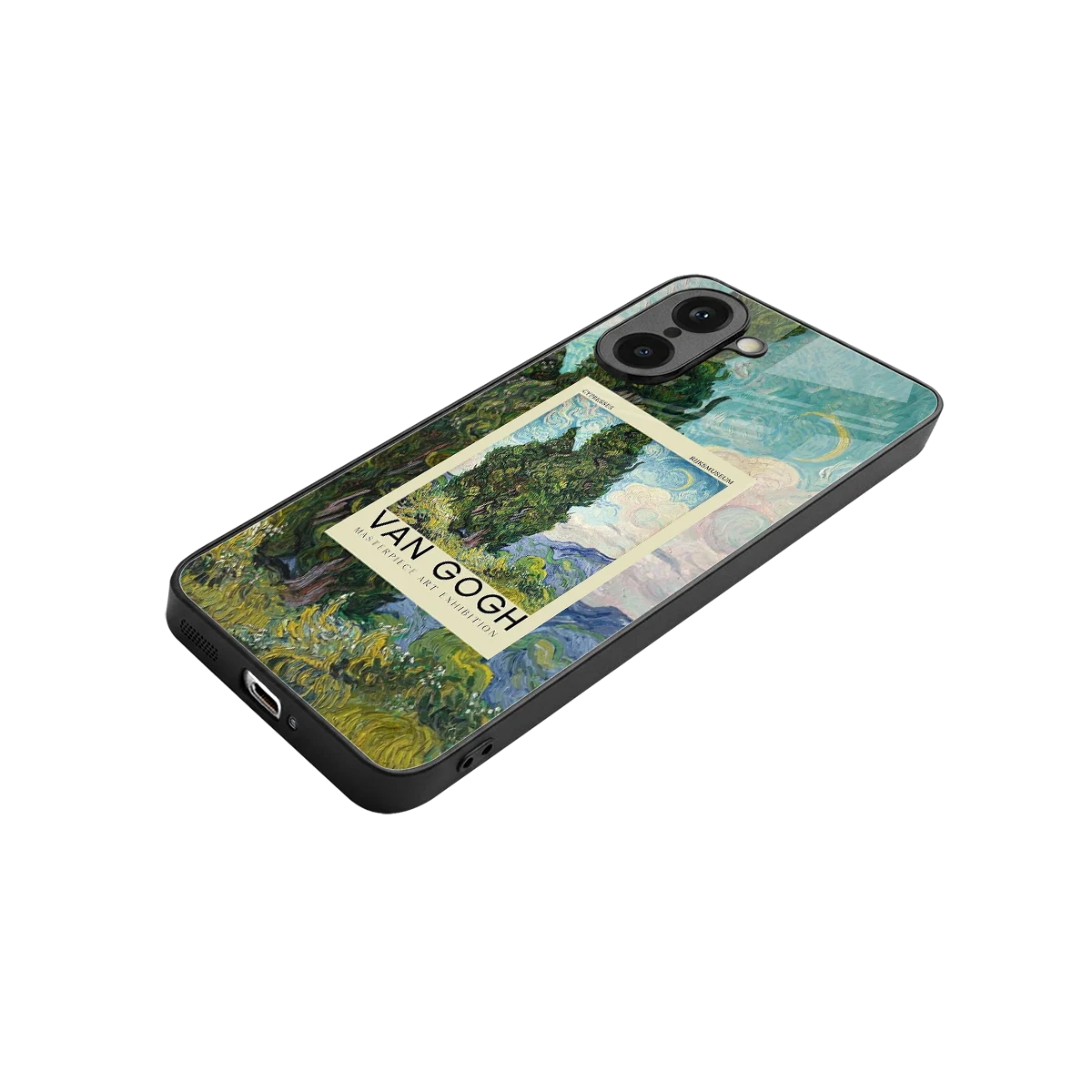 Cypresses stylish phone case for oneplus nord ce5 5g | glossy glass and slim fit