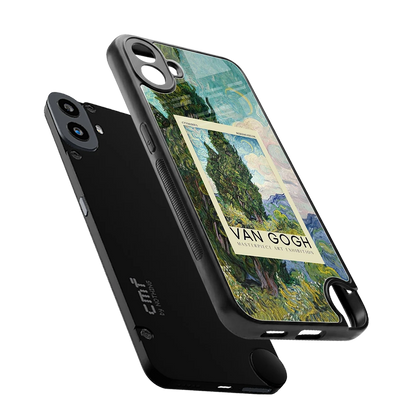 Cypresses sleek cmf nothing phone 1 cover with tempered glass back and TPU edges
