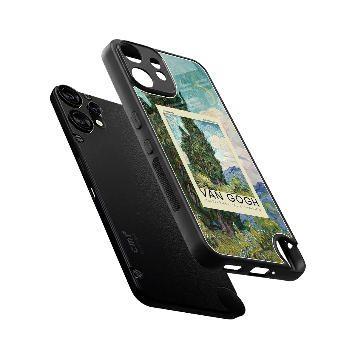 Cypresses sleek cmf nothing phone 2 pro cover with tempered glass back and TPU edges