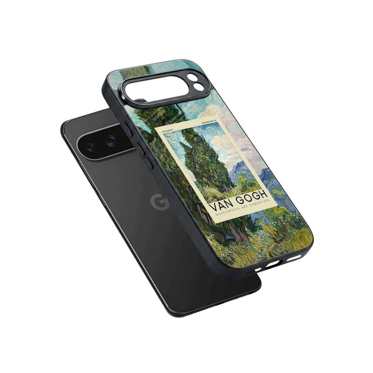 Cypresses sleek google pixel 10 pro xl cover with tempered glass back and TPU edges